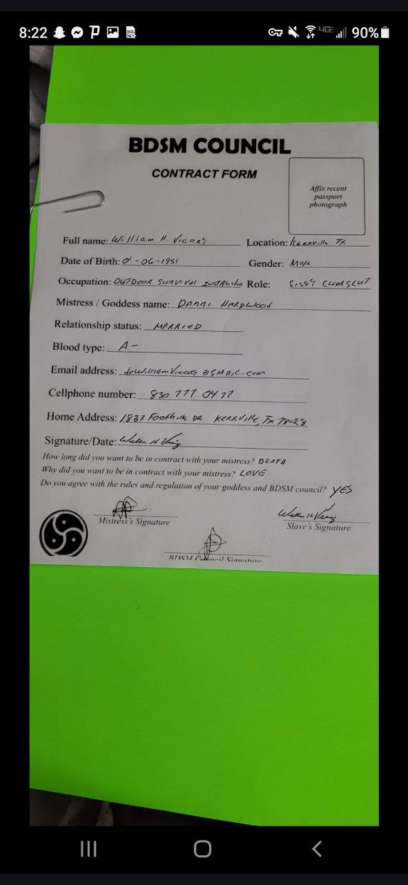 BDSM Contract Screenshot 1