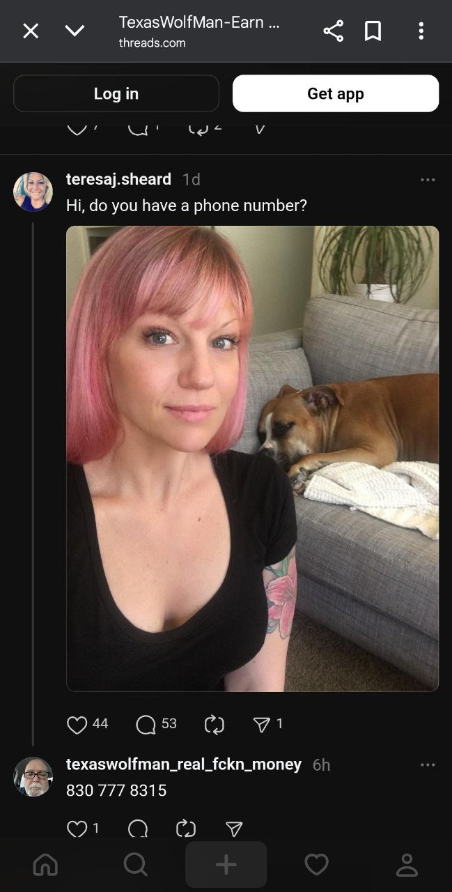 He publicly posts his phone number while soliciting hookups