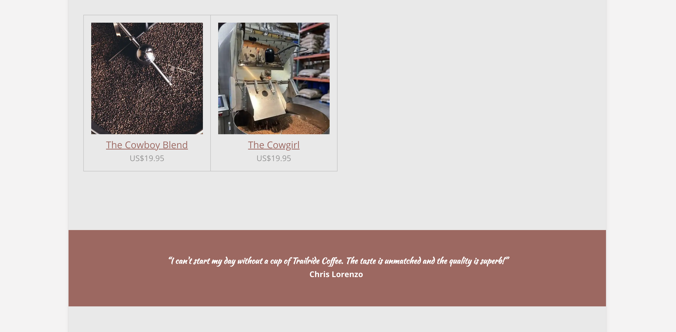 Trail Ride Coffee 1